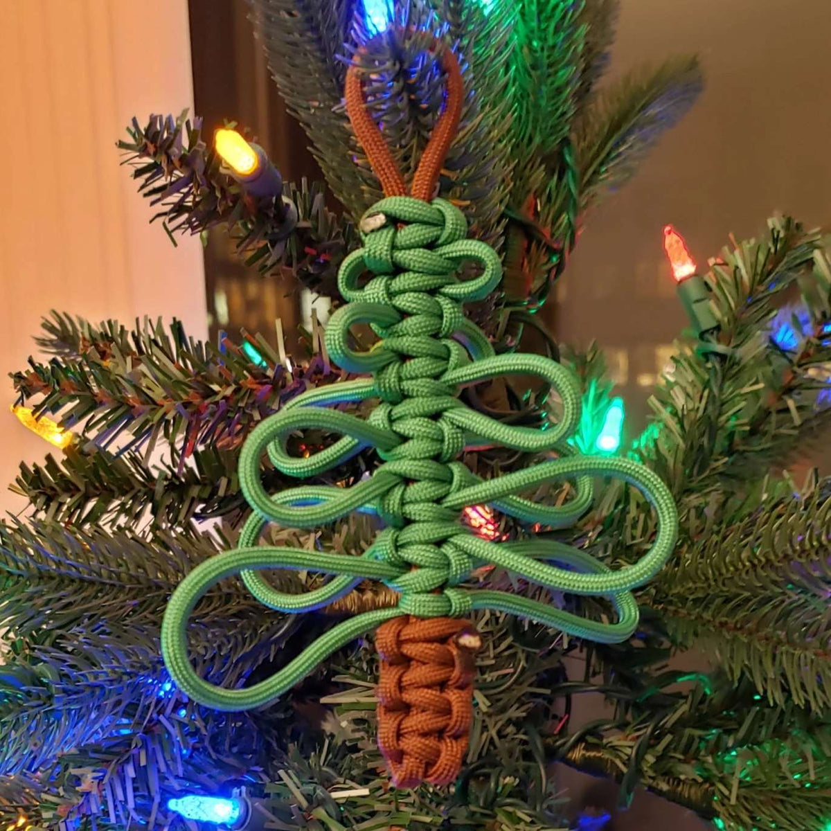 Small Paracord Christmas Tree Ornament