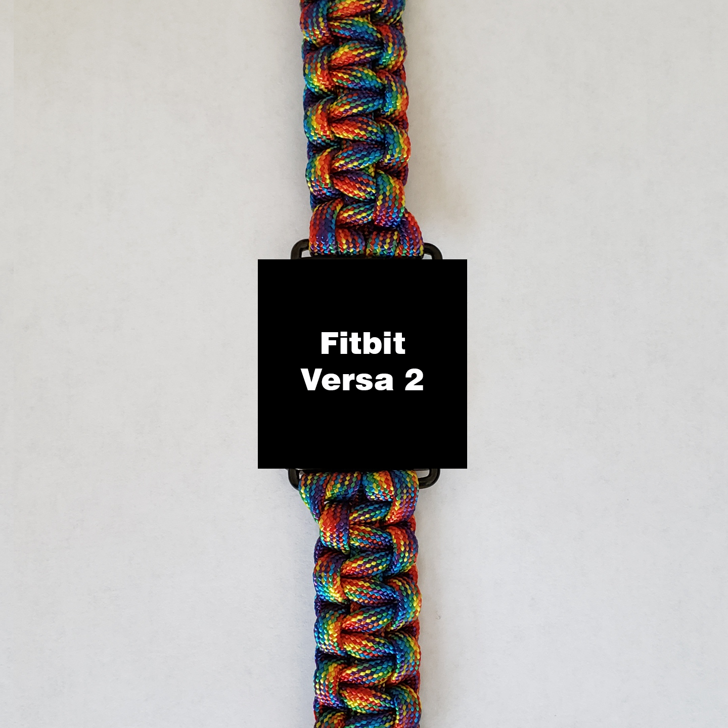 Fitbit Versa 2 Watch Band with "Tie-Dye" Paracord color