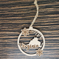 Virginia Christmas Ornament