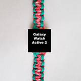2-Color Paracord Watch Band for Galaxy Watch Active 2 44mm