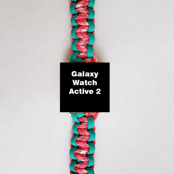 2 Color Paracord Watch Band for Galaxy Watch Active 2 40mm